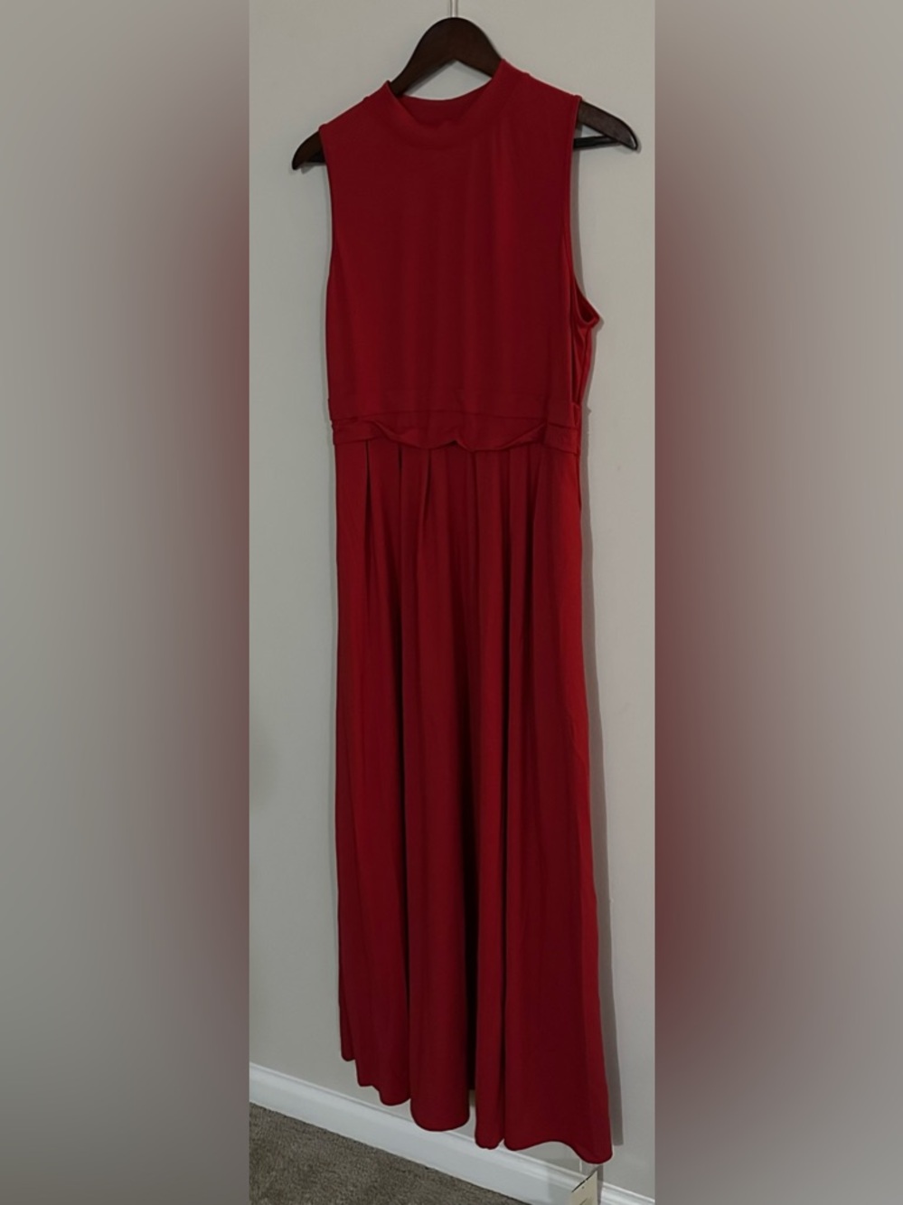 Halara XL nwt red dress long sleeveless $22 firm